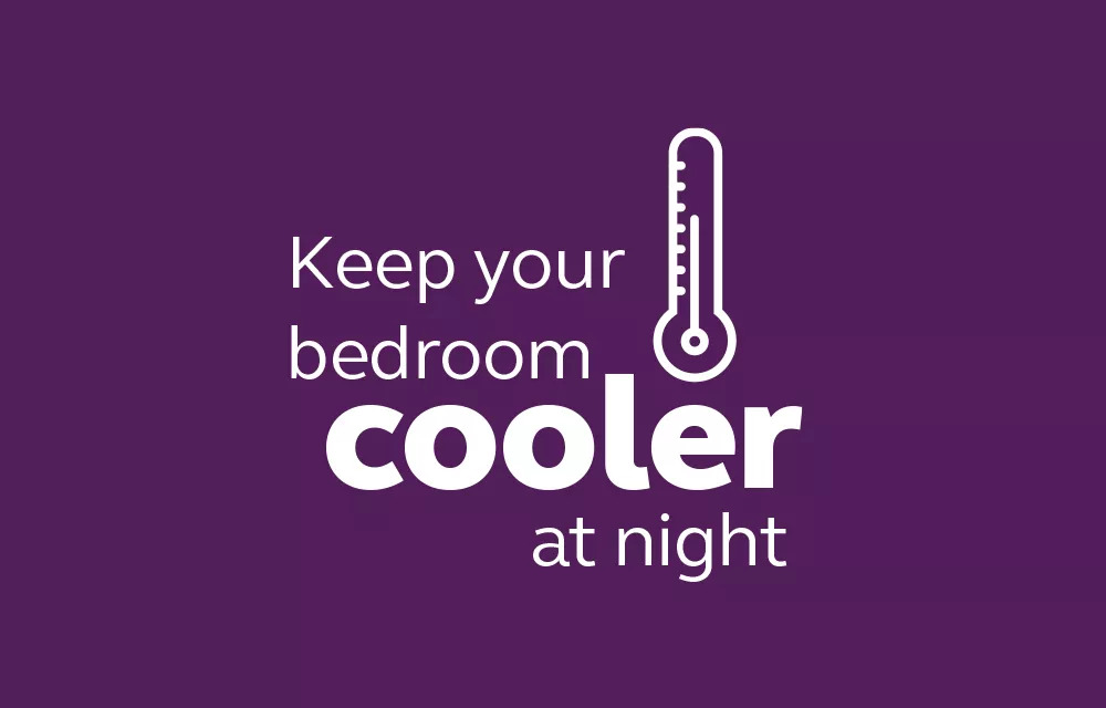 Keep your bedroom cooler at night